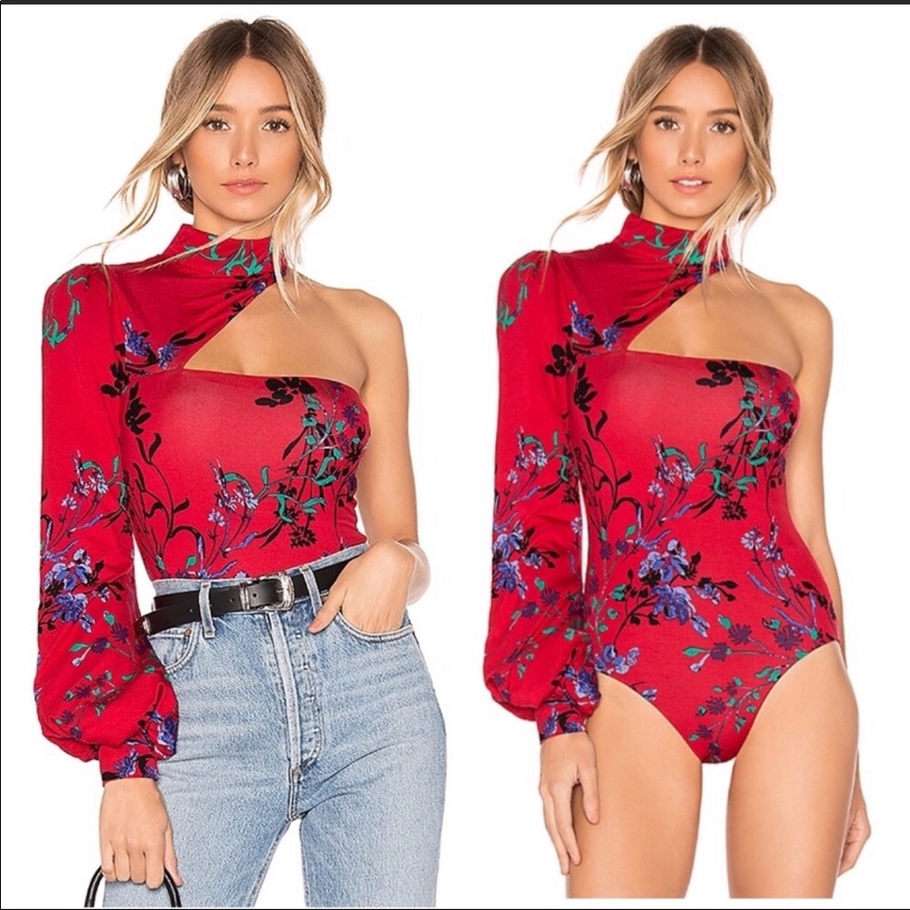 House of Harlow red bodysuit